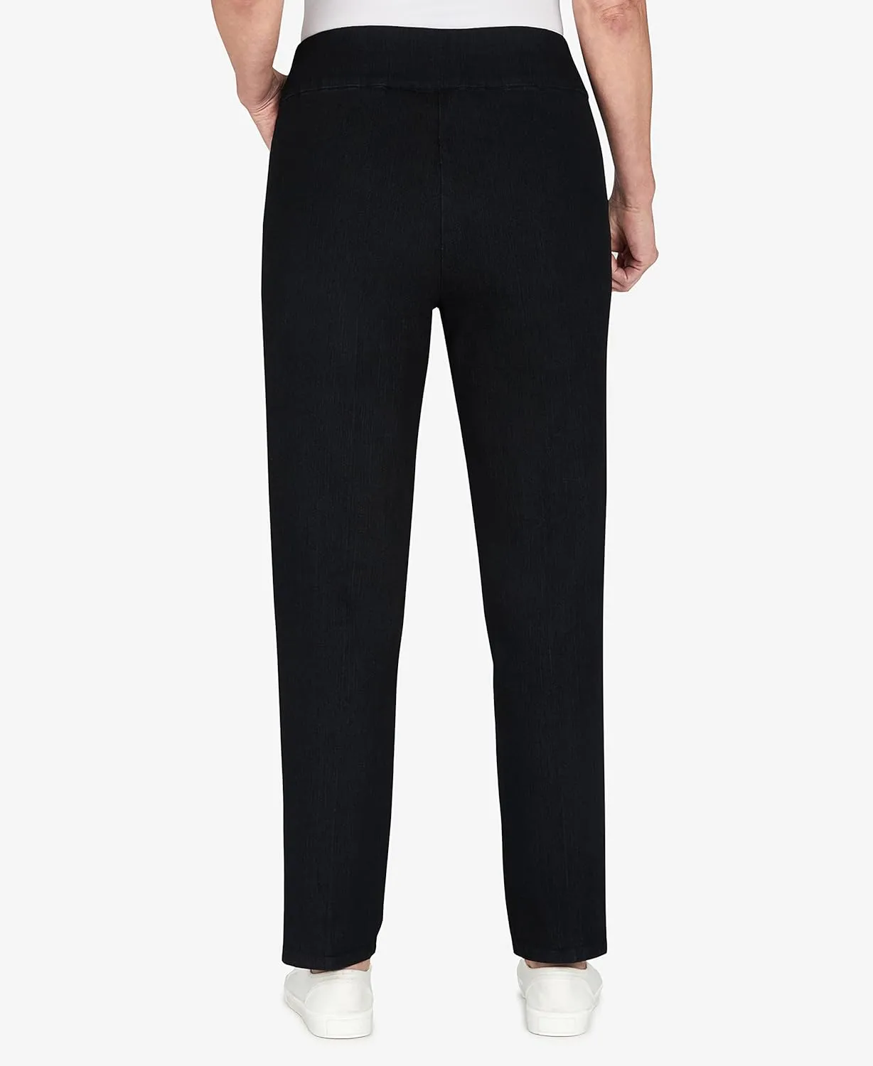 Alfred Dunner Womens Petite Super Stretch Mid-Rise Average Length Pant