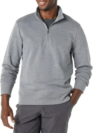 Amazon Essentials Men's Long-Sleeve Quarter-Zip Fleece Sweatshirt