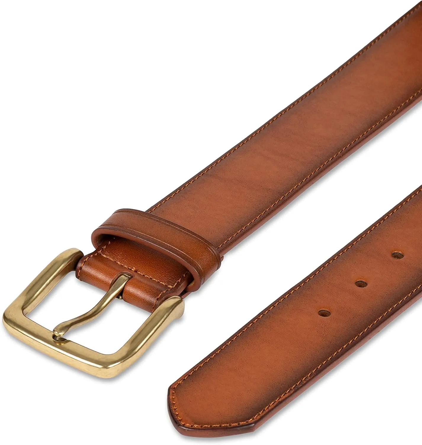 Amazon Essentials Men's Raw Edge Jeans Belt