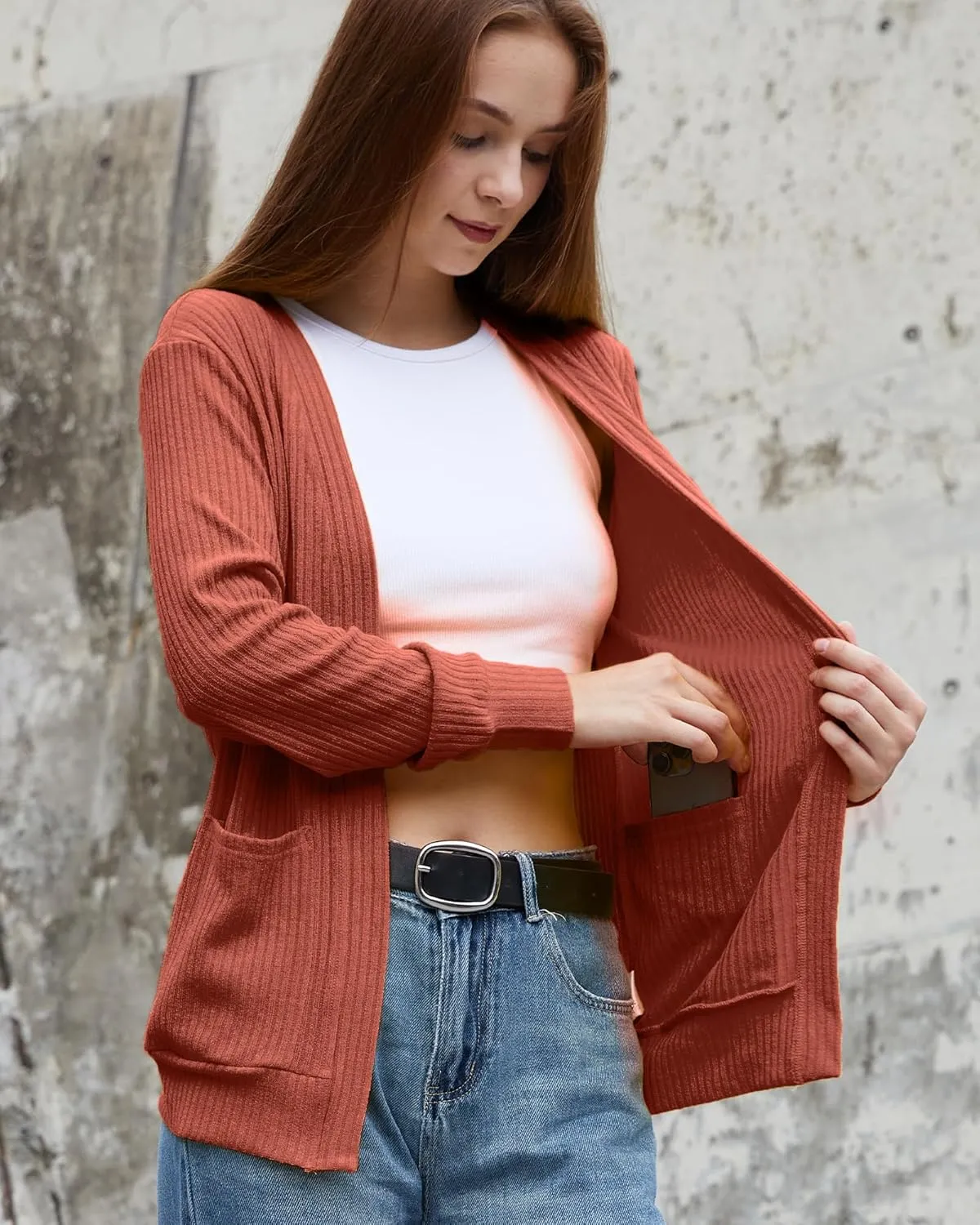 Argstar Women's Cardigan with 4 Pockets (Available in Inner Pocket)
