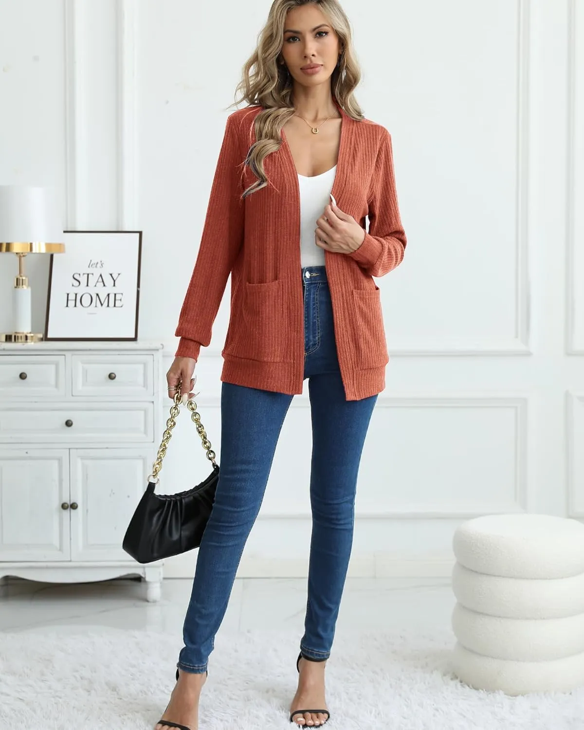 Argstar Women's Cardigan with 4 Pockets (Available in Inner Pocket)