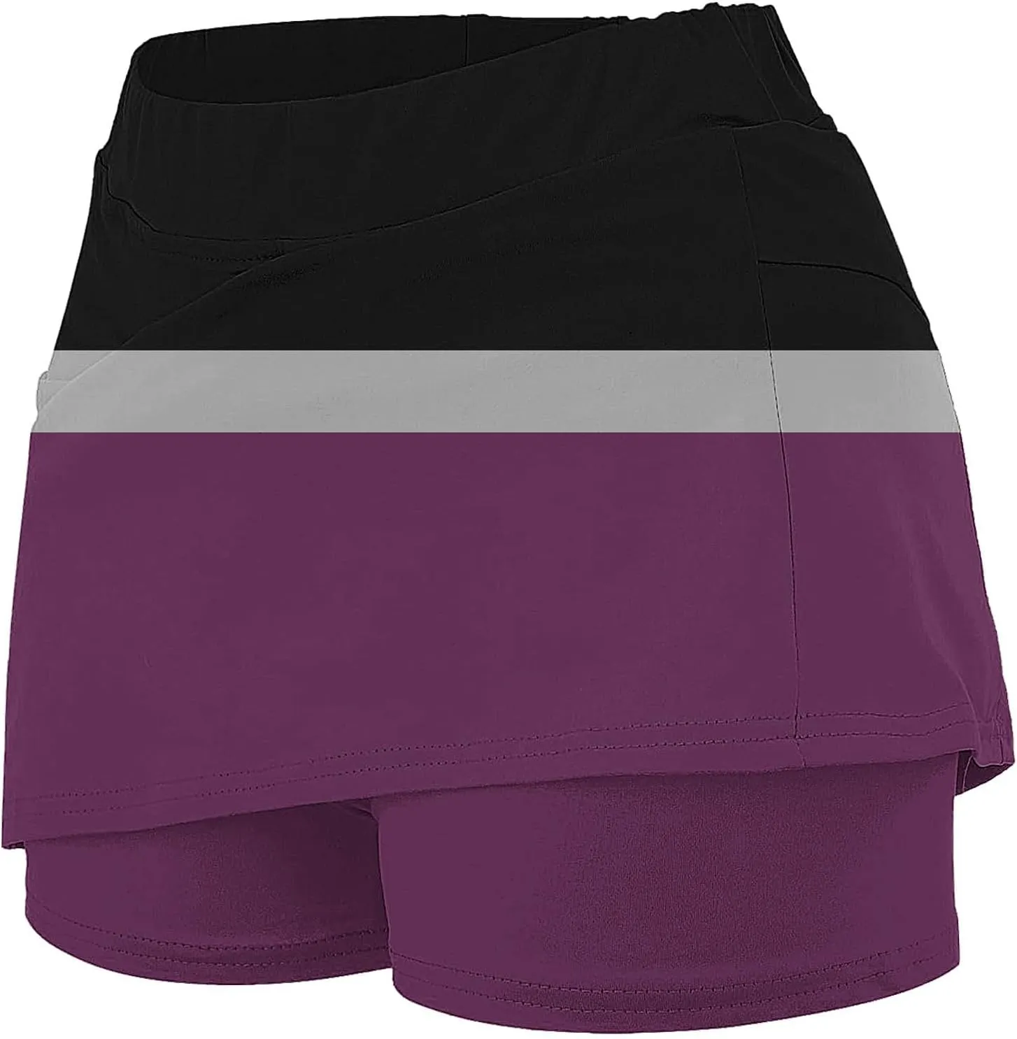 Athletic Skorts for Woman Elastic High Waisted Soft Comfy Stretch Workout Yoga Shorts Casual Summer Tennis Skirts