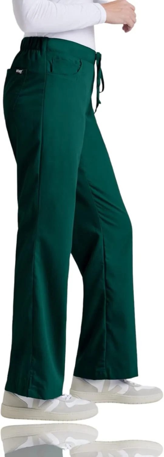 BARCO Grey's Anatomy Scrubs - Riley Scrub Pant for Women, Elastic Back Waist, Mid-Rise Flared Leg Women's Scrub Pant
