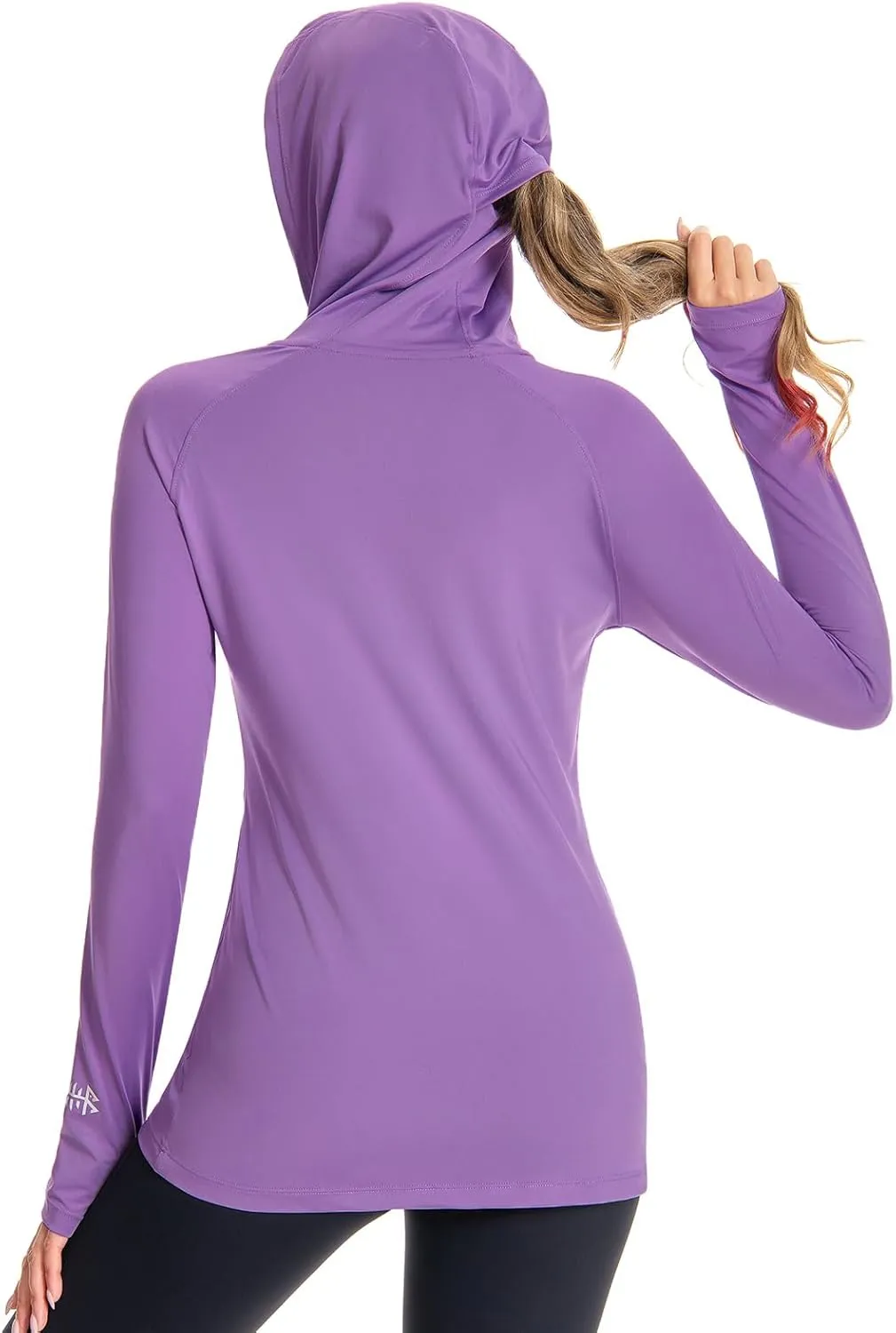 BASSDASH Womens UPF 50  Hiking Fishing Hoodie UV Shirt Long Sleeve Outdoor Activewear Breathable Lightweight Stretch