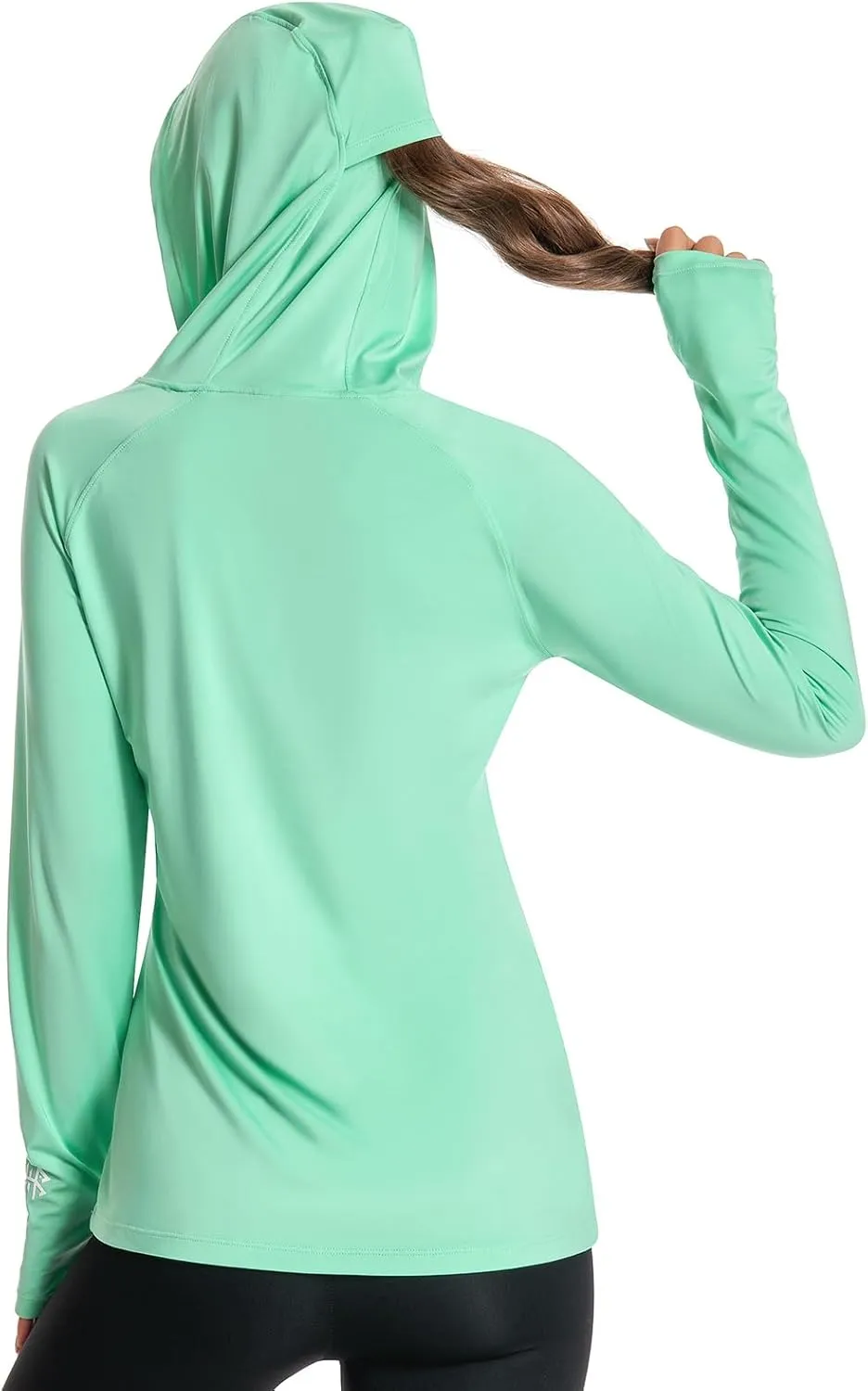BASSDASH Womens UPF 50  Hiking Fishing Hoodie UV Shirt Long Sleeve Outdoor Activewear Breathable Lightweight Stretch
