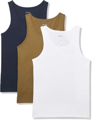 BOSS Men's 3-Pack Classic Cotton Tank Tops
