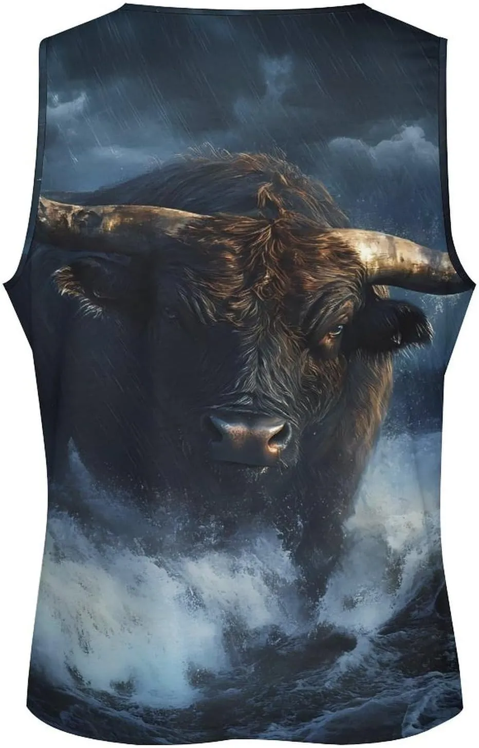 Bull in Storm Men's Activewear Tank Tops Gym Sleeveless Muscle T Shirts Workout Tees Vest
