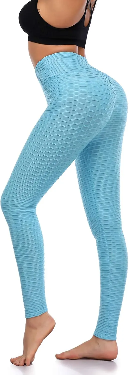 Butt Lifting Leggings for Women Yoga Workout Gym High Waisted Plus Size Soft Tummy Control Pants