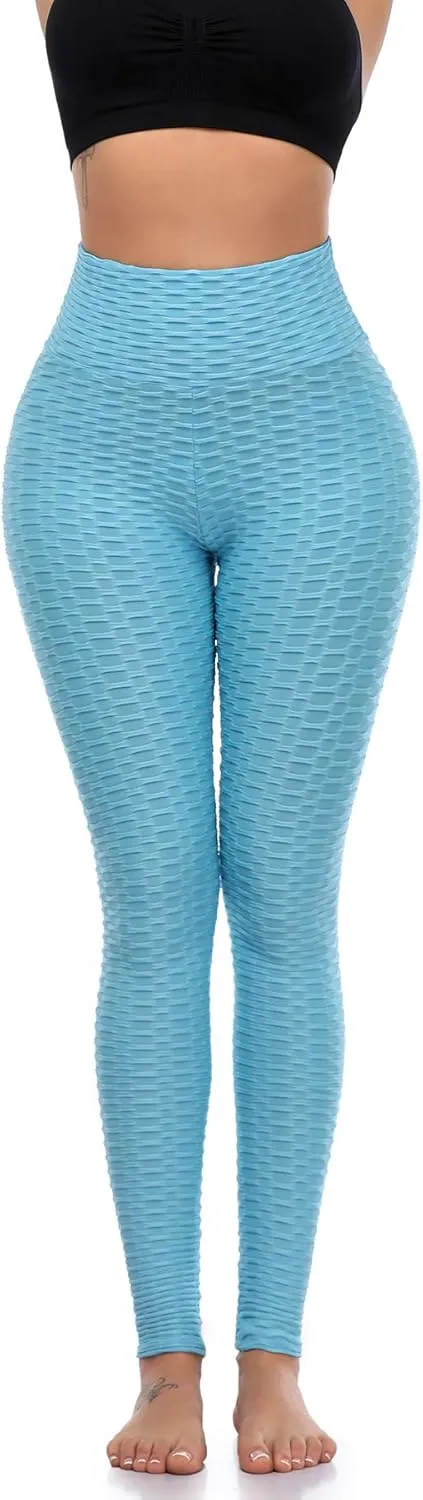 Butt Lifting Leggings for Women Yoga Workout Gym High Waisted Plus Size Soft Tummy Control Pants