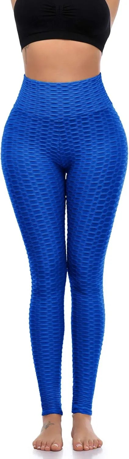Butt Lifting Leggings for Women Yoga Workout Gym High Waisted Plus Size Soft Tummy Control Pants