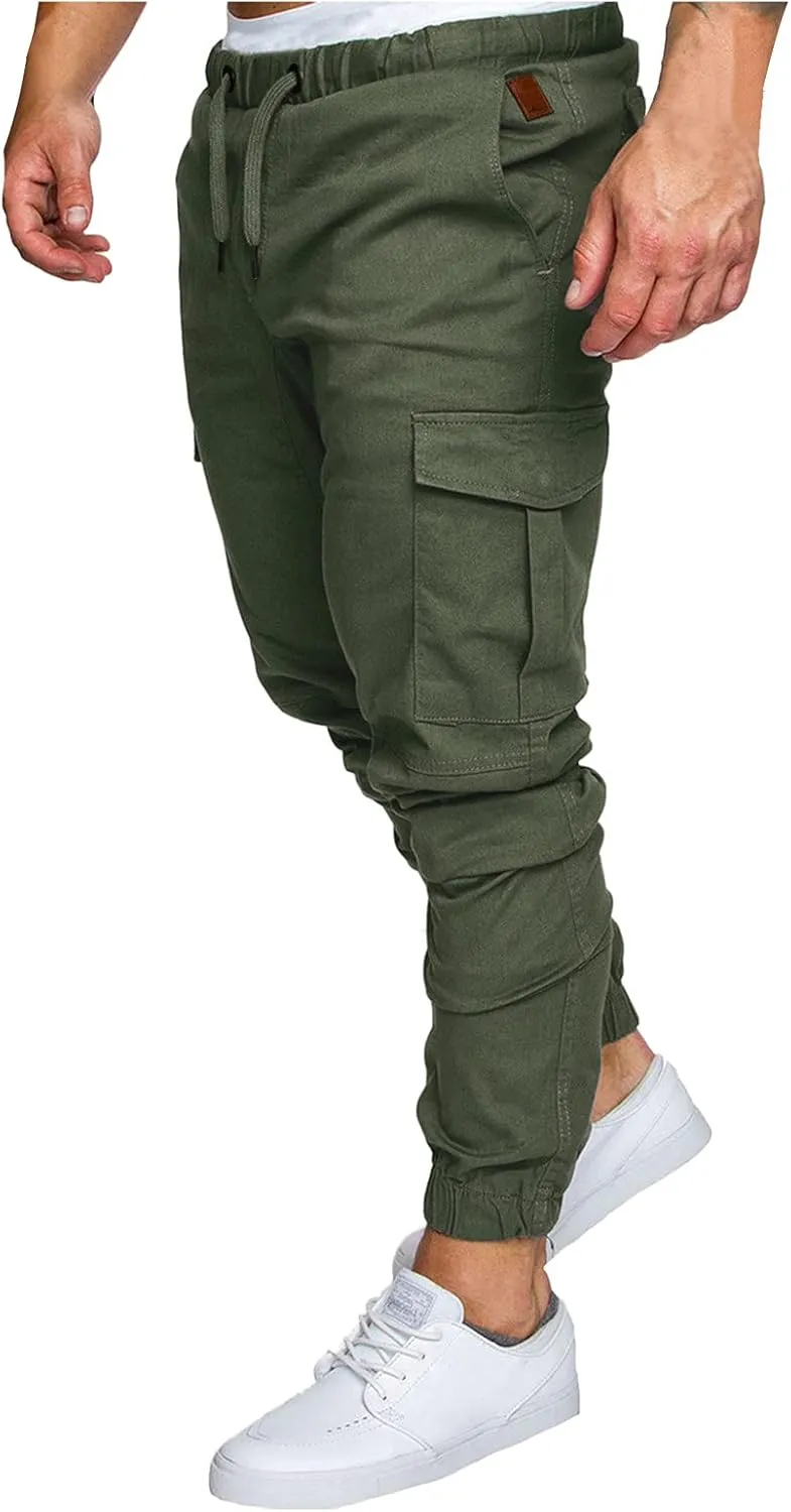Cargo Sweatpants for Men Mens Lounge Pants Men Casual Cargo Pants Hiking Pants Workout Joggers Men's Reflective Cargo