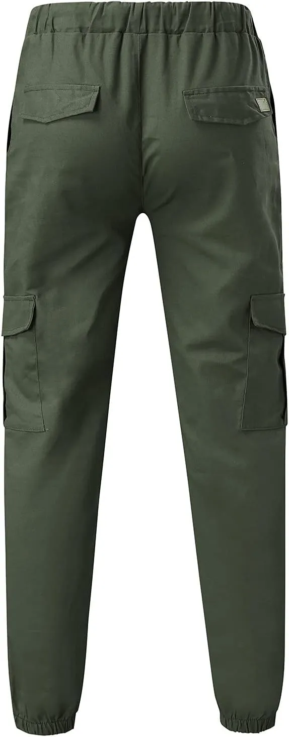 Cargo Sweatpants for Men Mens Lounge Pants Men Casual Cargo Pants Hiking Pants Workout Joggers Men's Reflective Cargo
