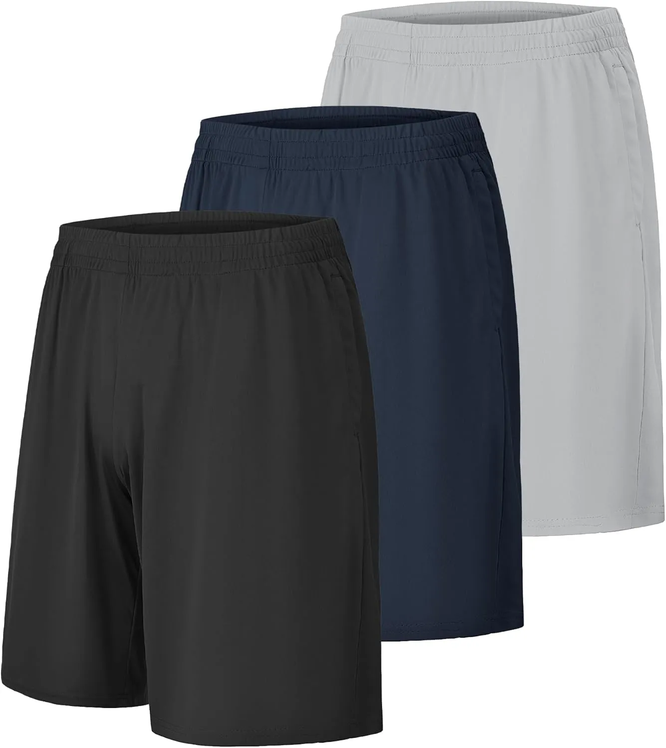 CE' CERDR Mens Athletic Workout Shorts with Pockets and Elastic Waistband Quick Dry Activewear