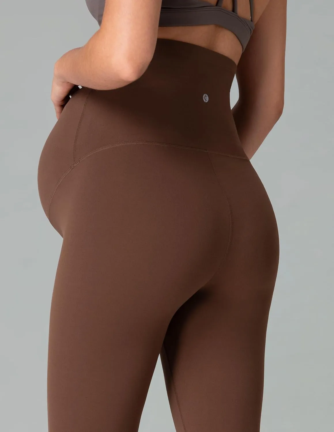 Colorfulkoala Womens Dreamlux Maternity Leggings Over The Belly 25" / 28" Inseam Soft Workout Activewear Yoga Pregnancy Pants