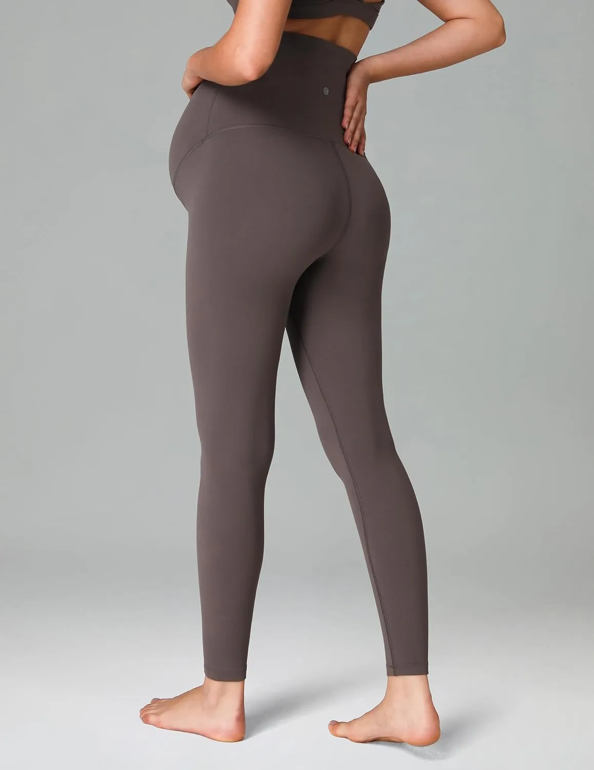 Colorfulkoala Womens Dreamlux Maternity Leggings Over The Belly 25" / 28" Inseam Soft Workout Activewear Yoga Pregnancy Pants