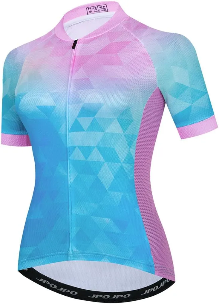 Cycling Jersey Women, Road & Mountain Ladies Bike Shirt, Bicycle Biking Tops S-3xl