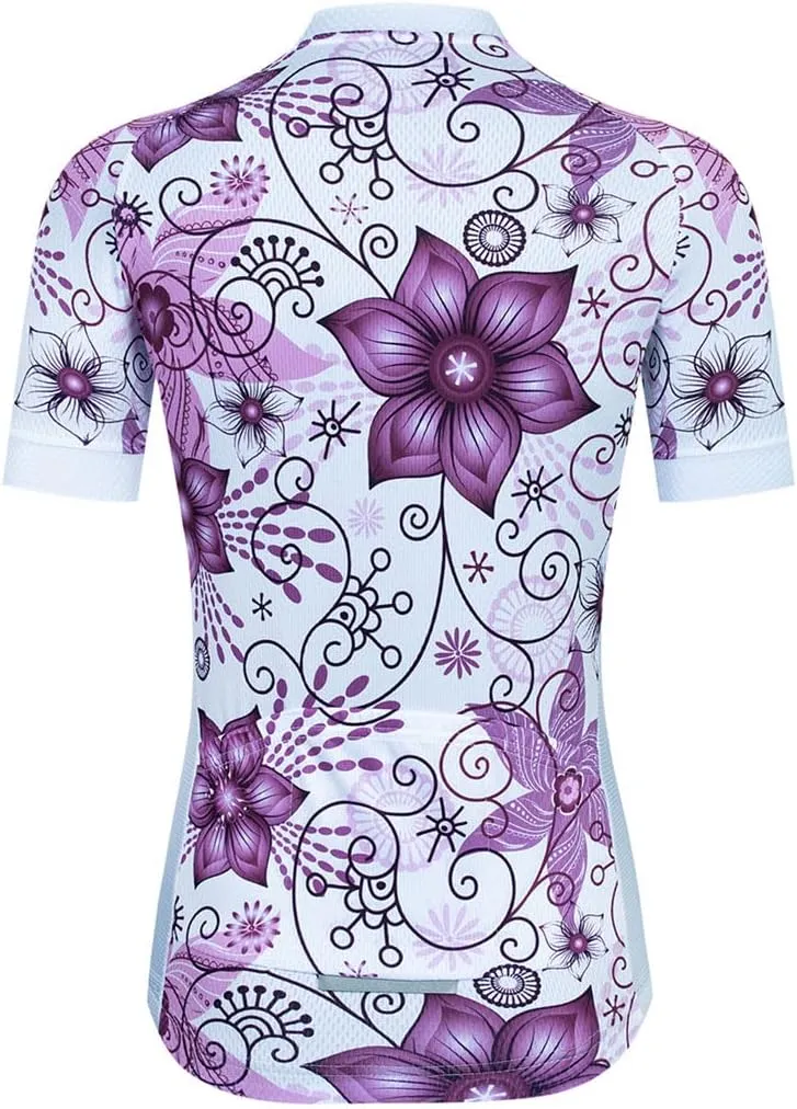 Cycling Jersey Women, Road & Mountain Ladies Bike Shirt, Bicycle Biking Tops S-3xl