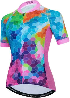 Cycling Jersey Women, Road & Mountain Ladies Bike Shirt, Bicycle Biking Tops S-3xl