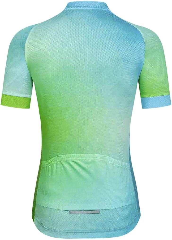 Cycling Jersey Women, Road & Mountain Ladies Bike Shirt, Bicycle Biking Tops S-3xl