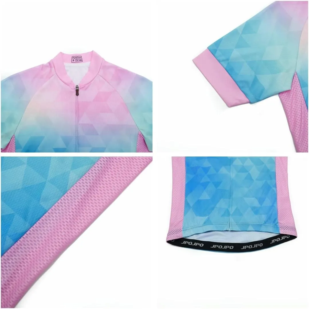 Cycling Jersey Women, Road & Mountain Ladies Bike Shirt, Bicycle Biking Tops S-3xl