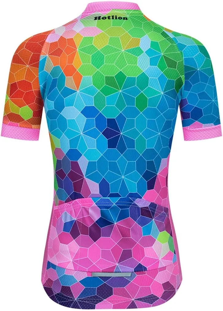 Cycling Jersey Women, Road & Mountain Ladies Bike Shirt, Bicycle Biking Tops S-3xl