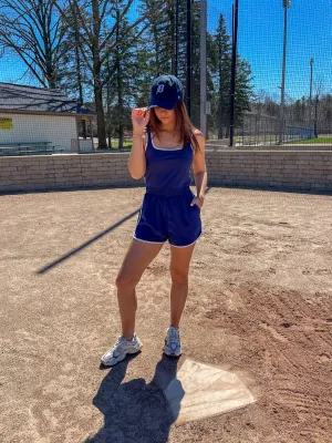 Everyday Navy Romper
