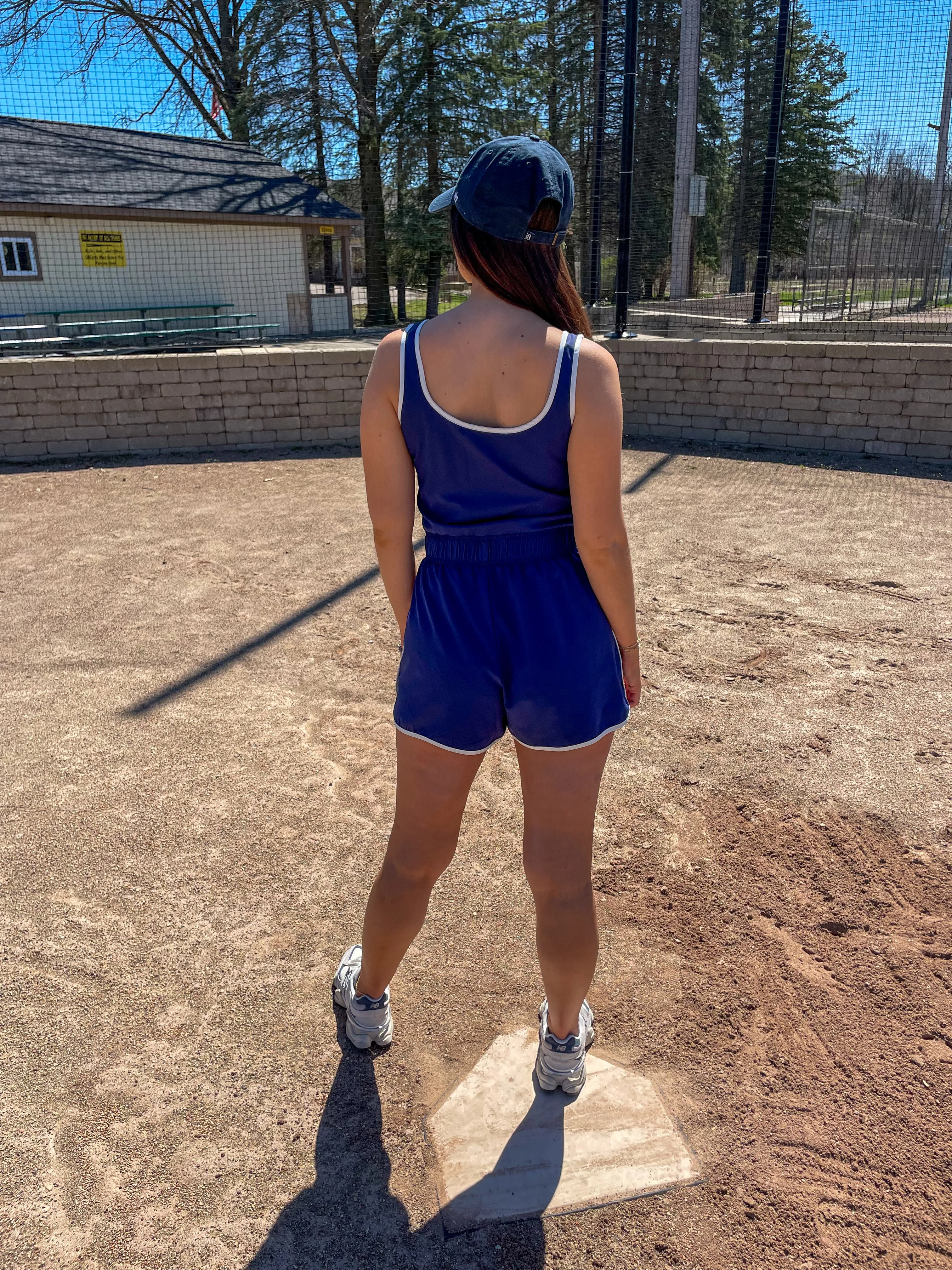 Everyday Navy Romper