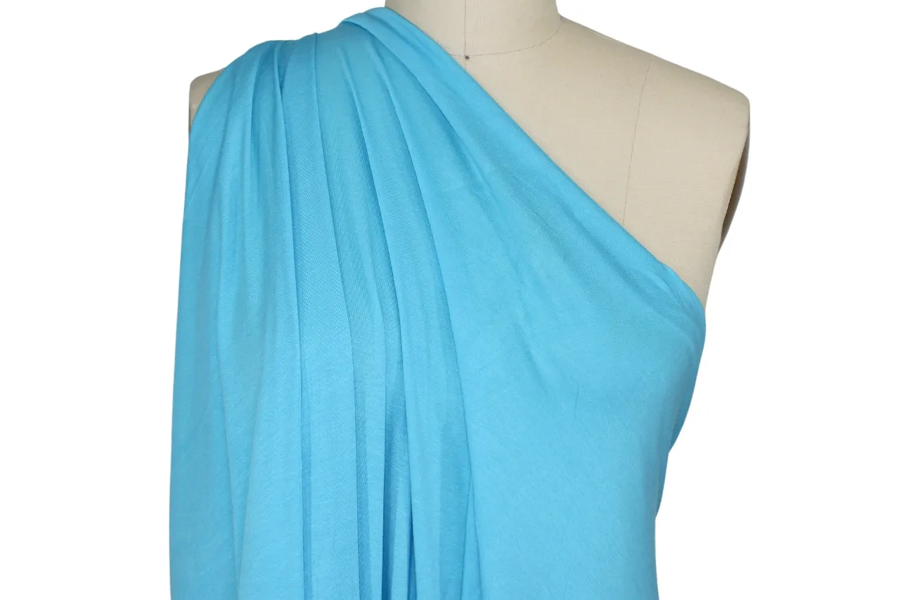 Extra Wide Rayon Jersey - Blue Skies