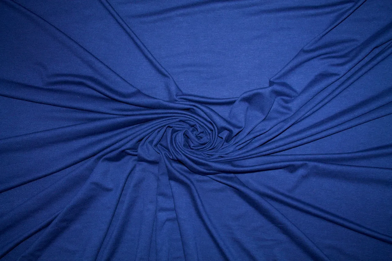 Extra Wide, Super Soft Rayon Jersey - Evening Blue