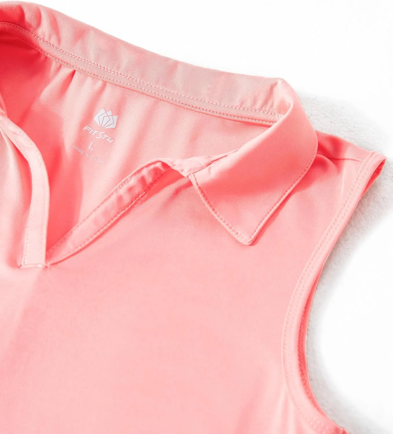 FitsT4 Sports Girl's Sleeveless Polo Shirts UPF 50  Lightweight Quick Dry Tank Tops for Golf Tennis Equestrian Workouts
