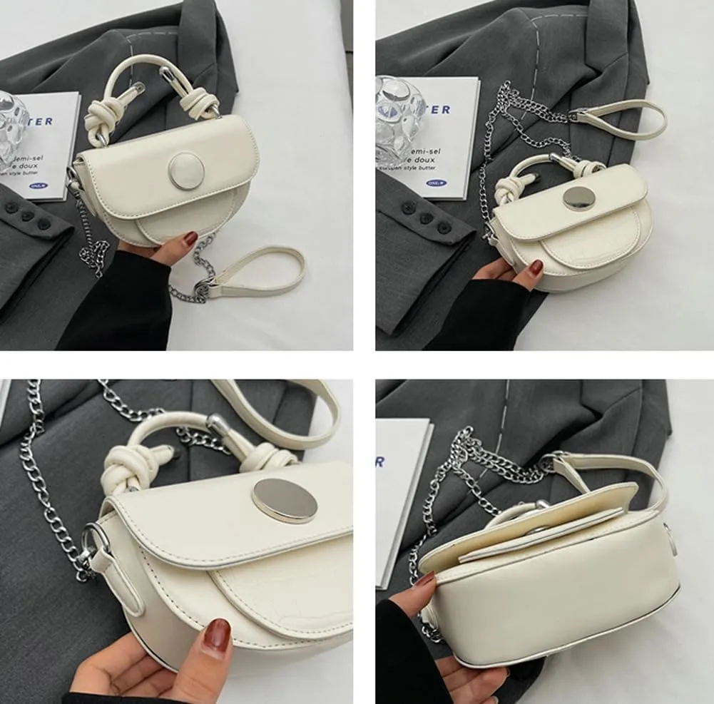 French Style Shoulder Bags for Women Y2k Leather Purse Trendy Handbags Hobo Bag Crossbody Bag Satchel 2024