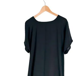 FULL UNDER SLIP DRESS BLACK