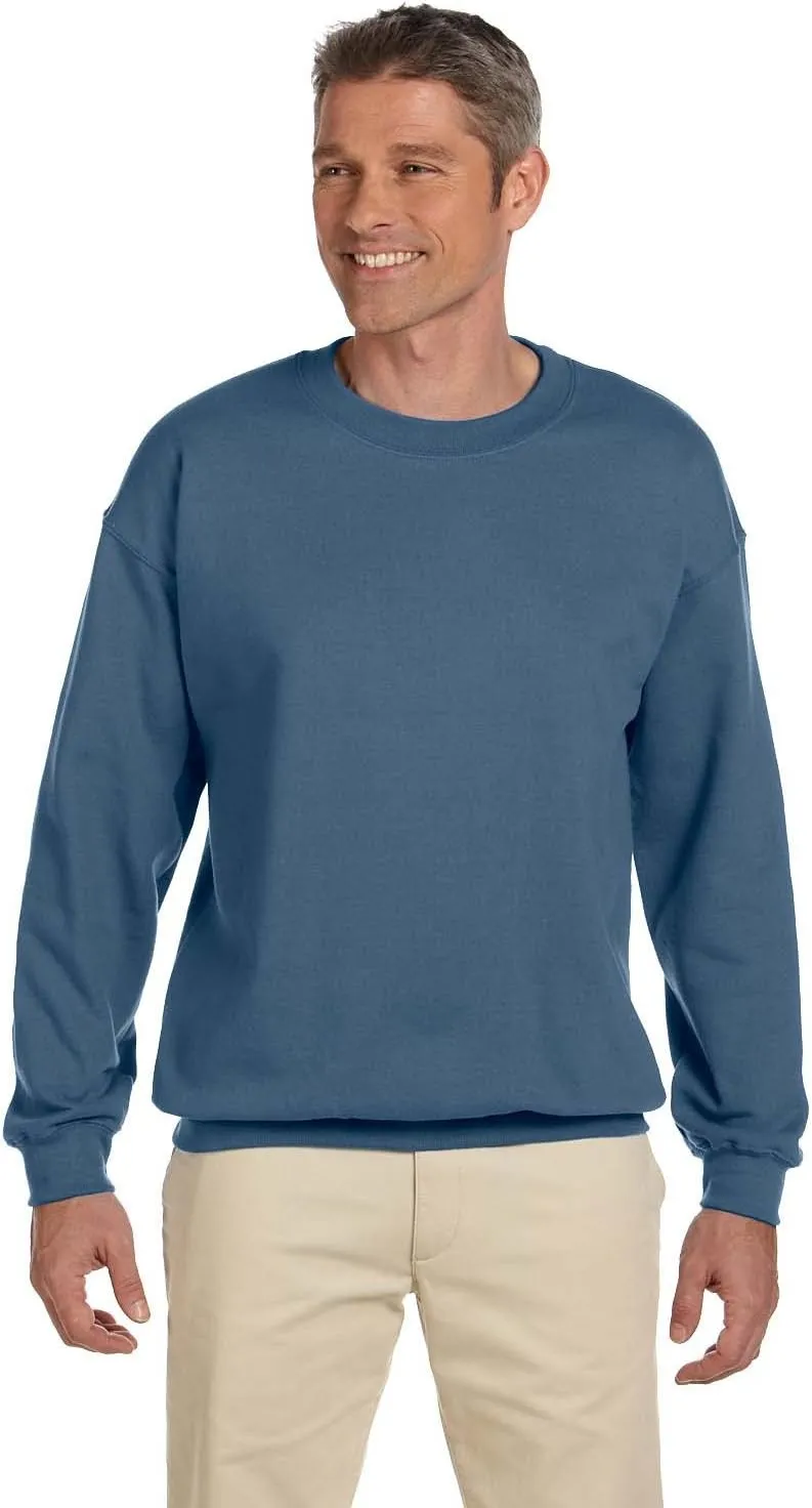 Gildan Men's Heavyweight Waistband Sweatshirt, Indigo Blue, XL