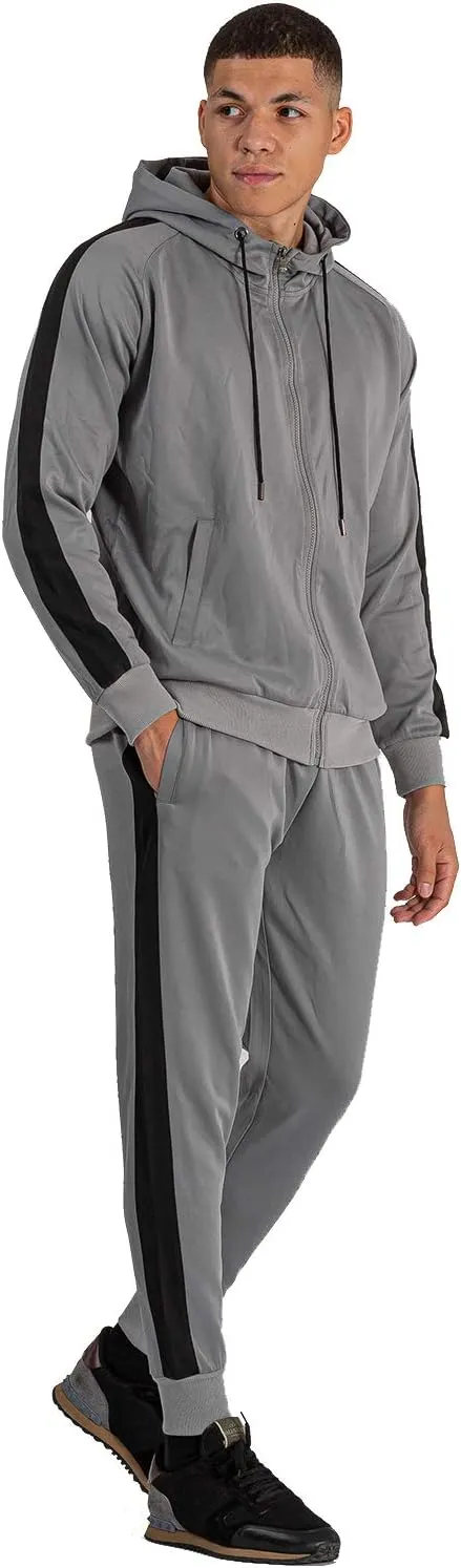 GINGTTO Mens Jogging Activewear Outfits Sets Athletic Sweatsuit For Men 2 Piece