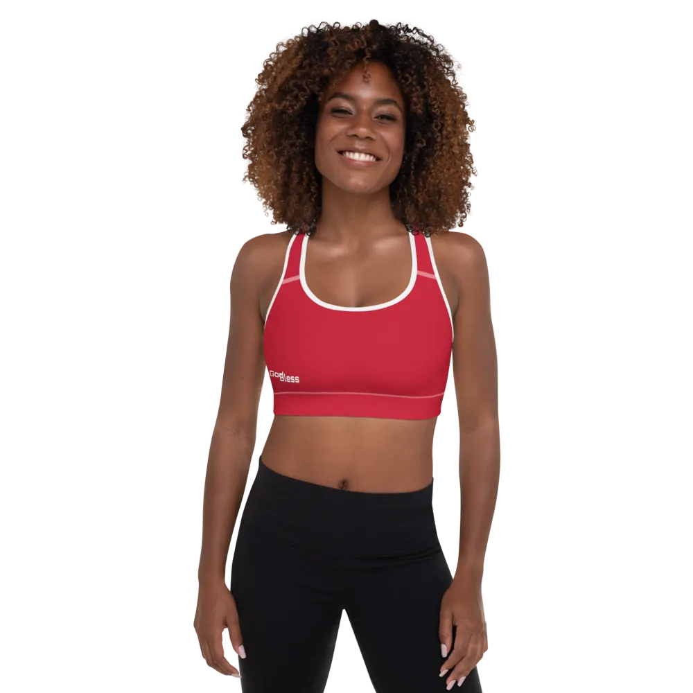 God Bless Ladies Padded Sports Bras