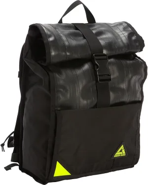 Green Guru Gear Commuter Upcycled Made in USA Backpack Black, 18-Liter