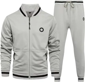 GUOYUXIAO Men's Running Sportswear for Autumn and Winter, Student Hoodies, 2-Piece Sets