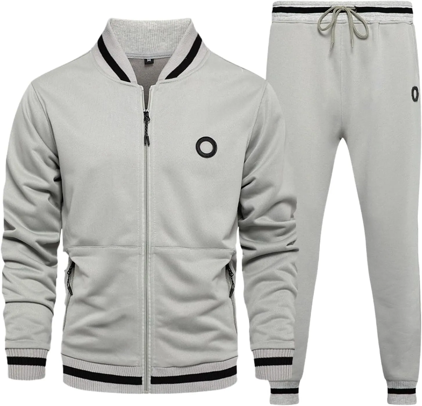 GUOYUXIAO Men's Running Sportswear for Autumn and Winter, Student Hoodies, 2-Piece Sets