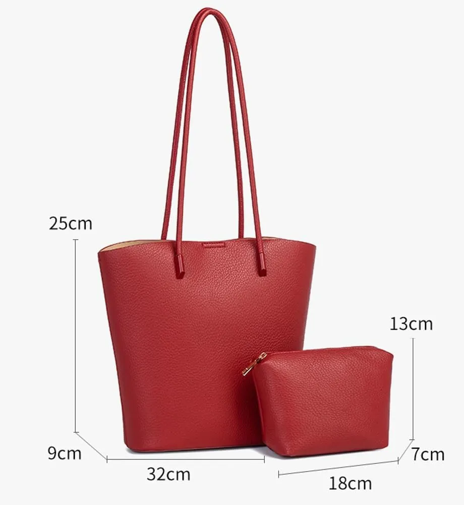 Hobo Bags for Women Elegant Purses for Women Large Bucket Bag Commuter Tote PU Leather Tote Bag Shoulder Bag with Small Purse