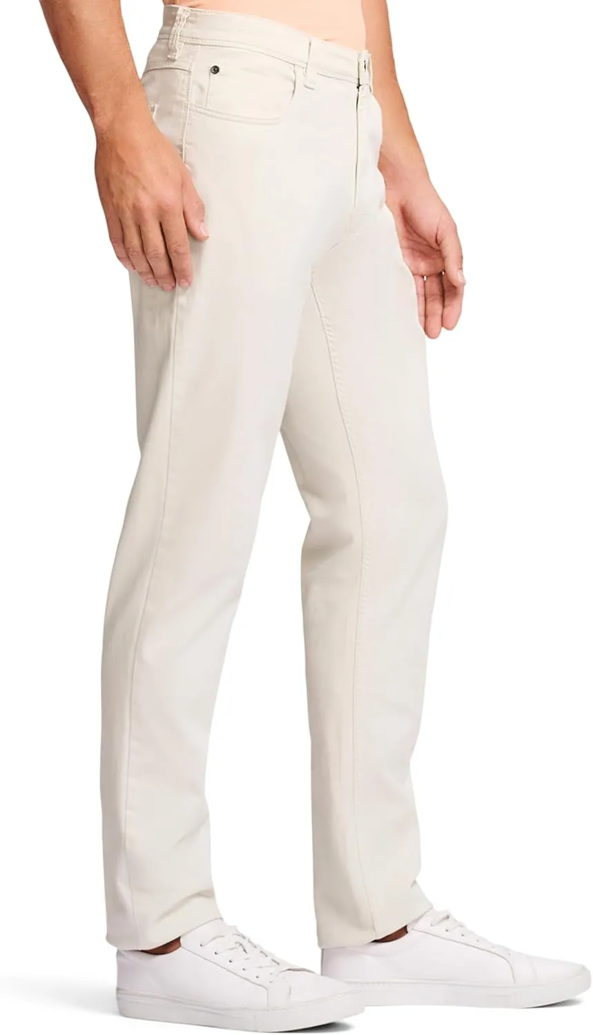 IZOD Men's Saltwater Stretch Twill 5 Pocket Straight Fit Chino Pant