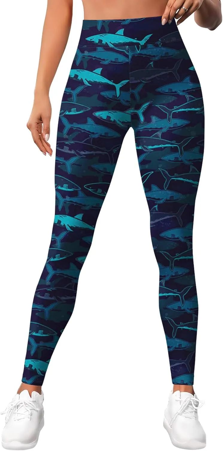 Leggings for Women Workout Funny Printed Gym Athletic Womens Yoga Pants High Waisted Activewear Legging Pants