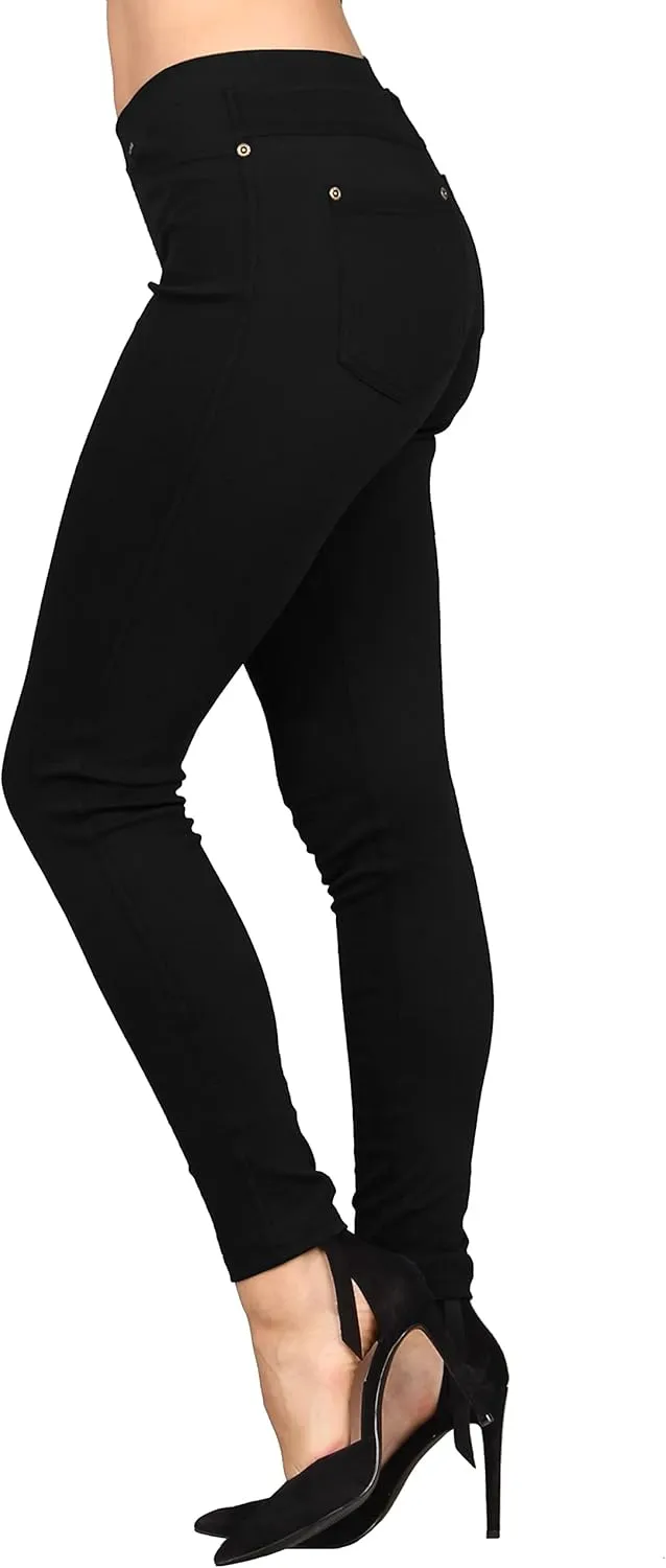 Lildy Women's Denim Jeggings, Stretchable Cotton Blend