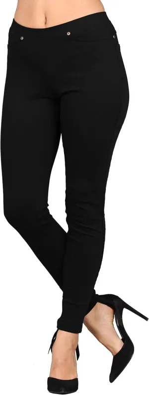Lildy Women's Denim Jeggings, Stretchable Cotton Blend