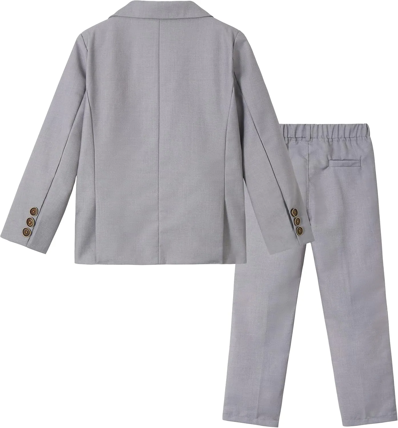 LOLANTA Boys Suit 2PCs Tuxedo Jacket Formal Wedding Ring Bearer Outfit, Birthday Proms Dinner Blazers