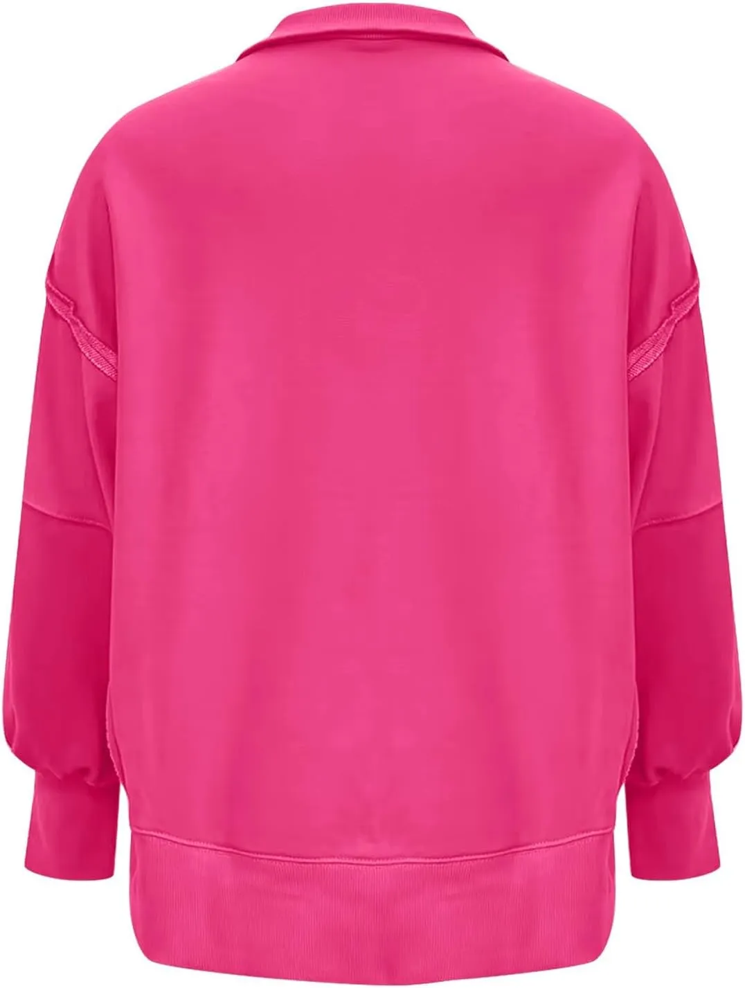 Long Sleeve for Women Dressy Casual Loose Fit Sweatshirts Solid Color V Neck Warm Lightweight Pullover Tops