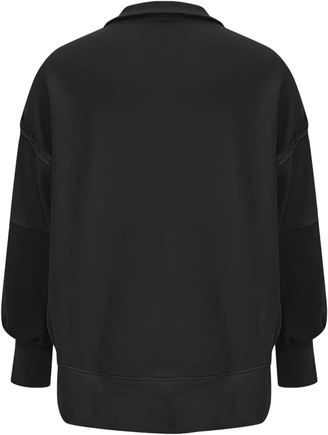 Long Sleeve for Women Dressy Casual Loose Fit Sweatshirts Solid Color V Neck Warm Lightweight Pullover Tops