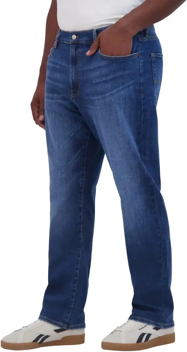 Lucky Brand 410 Athletic Straight Fit Jeans, High Rise, Stretch Denim, Machine Washable