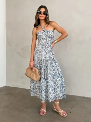 Make a Splash Midi Dress - Final Sale