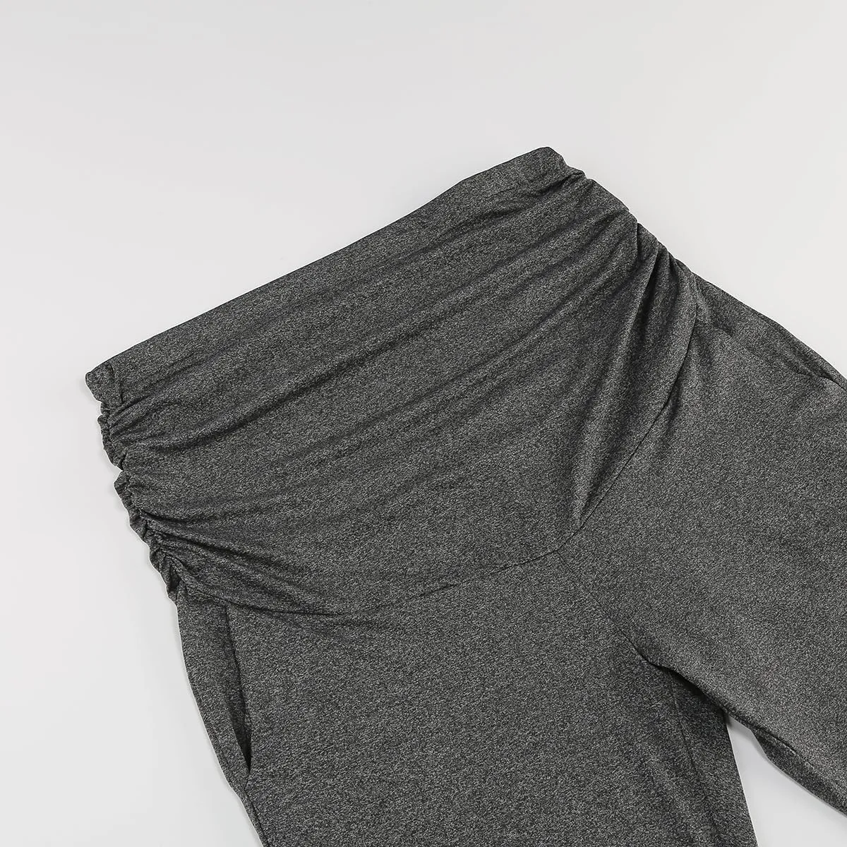 Maternity Pants Straight with Adjustable Belt Pregnancy Activewear Wide Leg for 3rd Trimester with Pockets