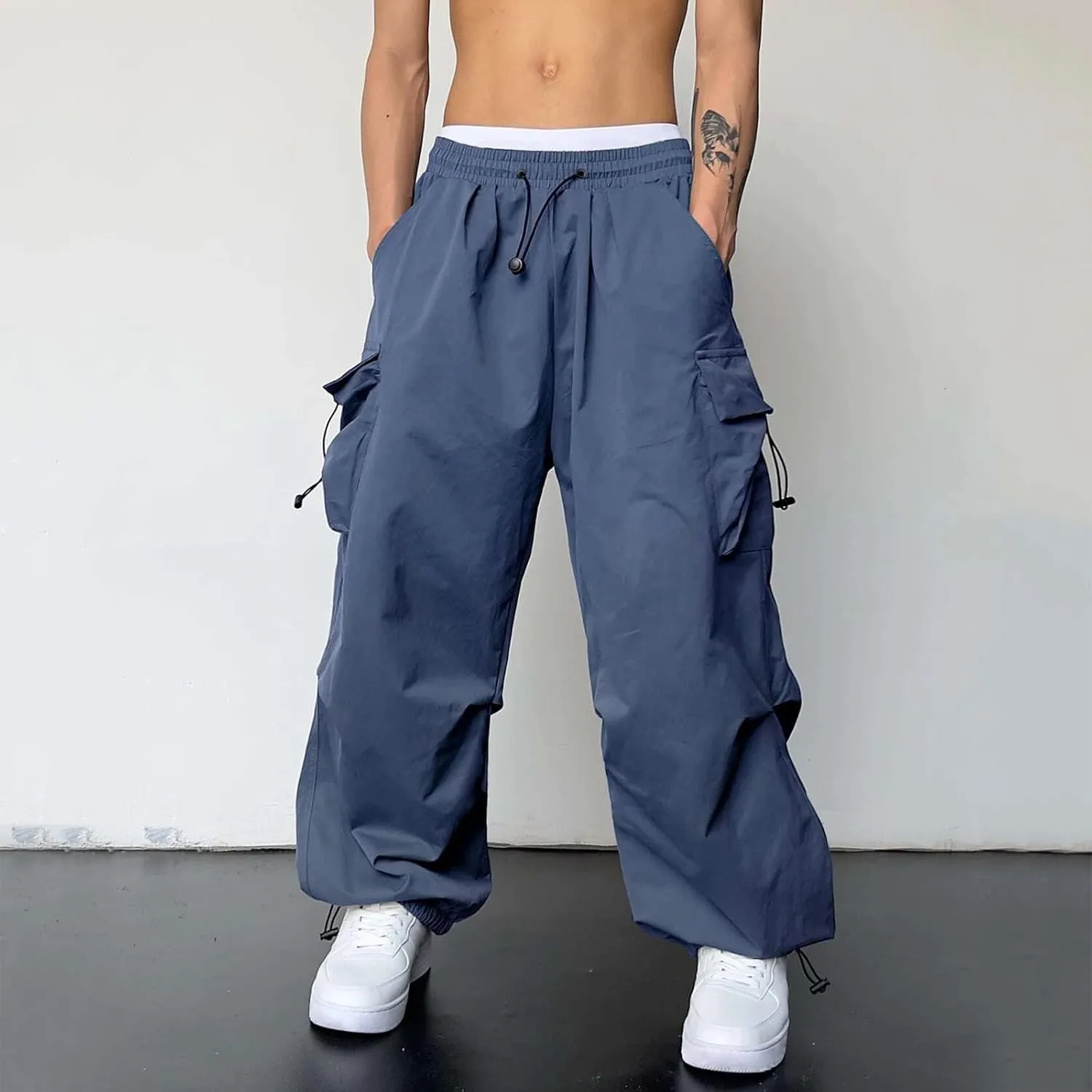 Men's Casual Cargo Pants Hiking Pant Workout Joggers Military Army Combat Hiking Pant Multi Pockets